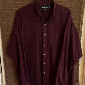 Ralph Lauren Men's Button-Down Shirt - Wine